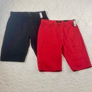Akoo Shorts Bundle Black/Red SZ 34•NWT